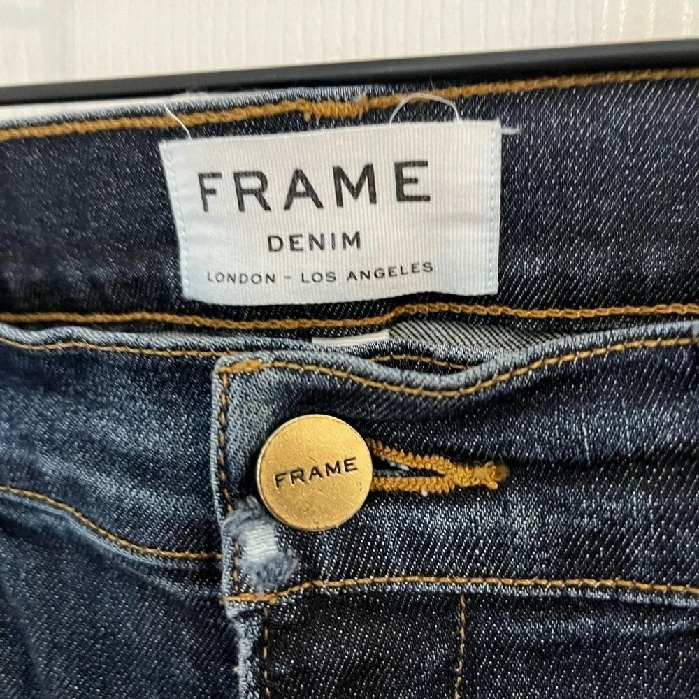 FRAME‎ le high skinny dark blue Denim Jeans, waist 14.5
